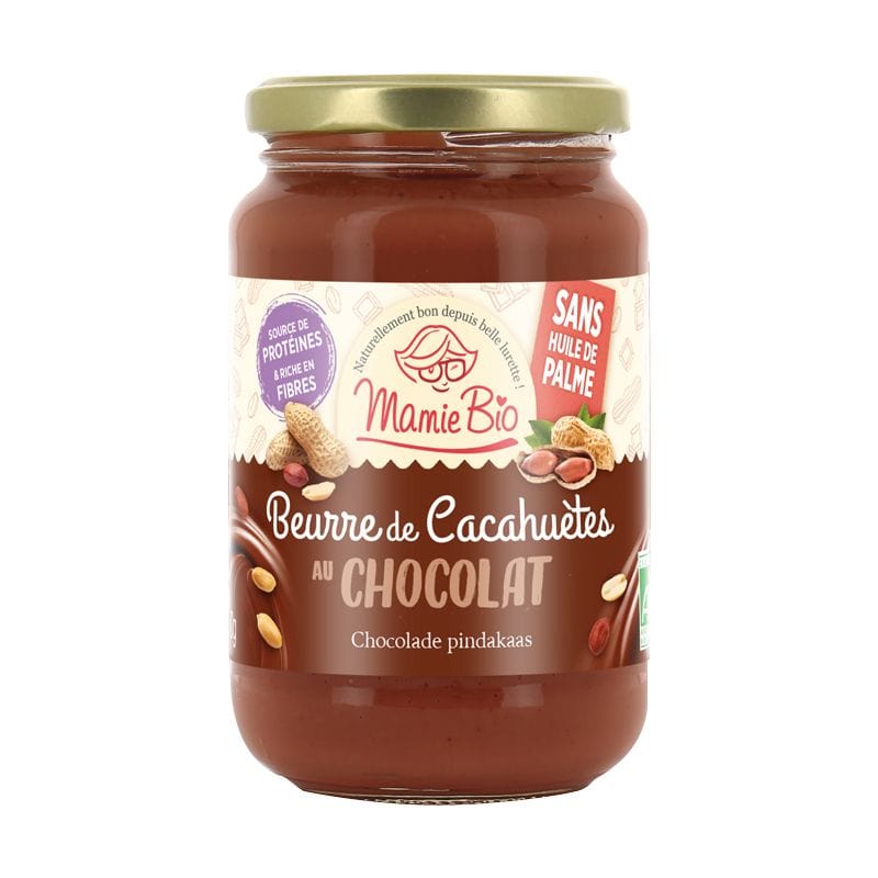 Beurre de cacahuètes au chocolat BIO - 350g Mamie Bio vrac-zero-dechet-ecolo-balma-gramont