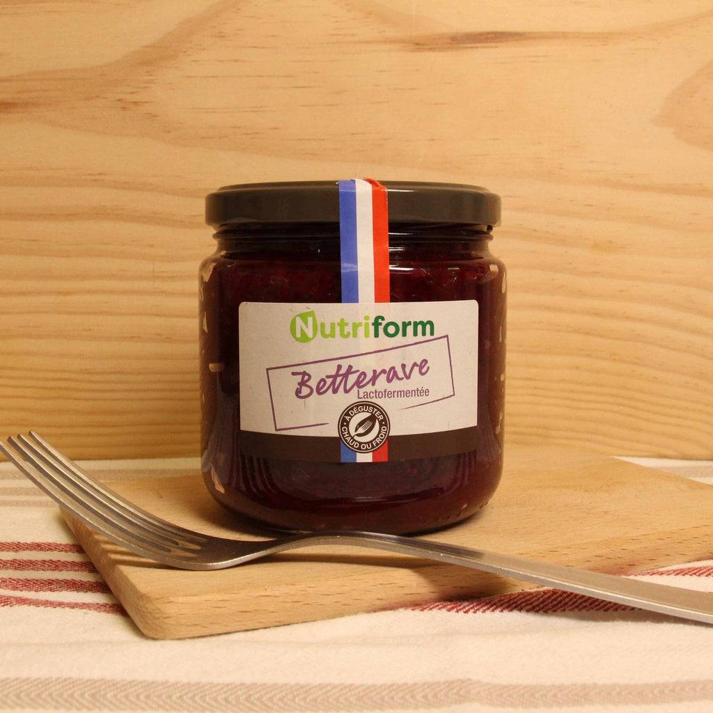 Betterave lacto-fermentée BIO - 275g net égoutté Nutriform vrac-zero-dechet-ecolo-balma-gramont
