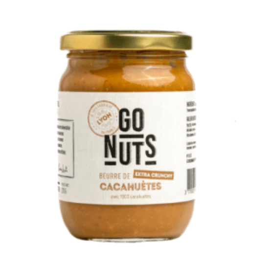Beurre de cacahuètes extra crunchy BIO - 500g Go Nuts vrac-zero-dechet-ecolo-balma-gramont
