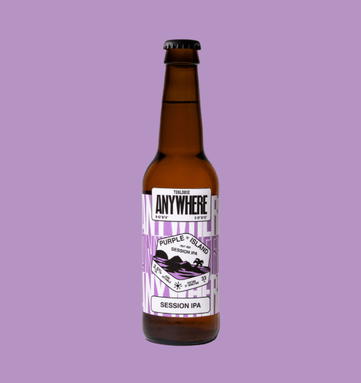 Bière Purple Island - Session IPA 3,5% - 75cl ANYWHERE vrac-zero-dechet-ecolo-balma-gramont