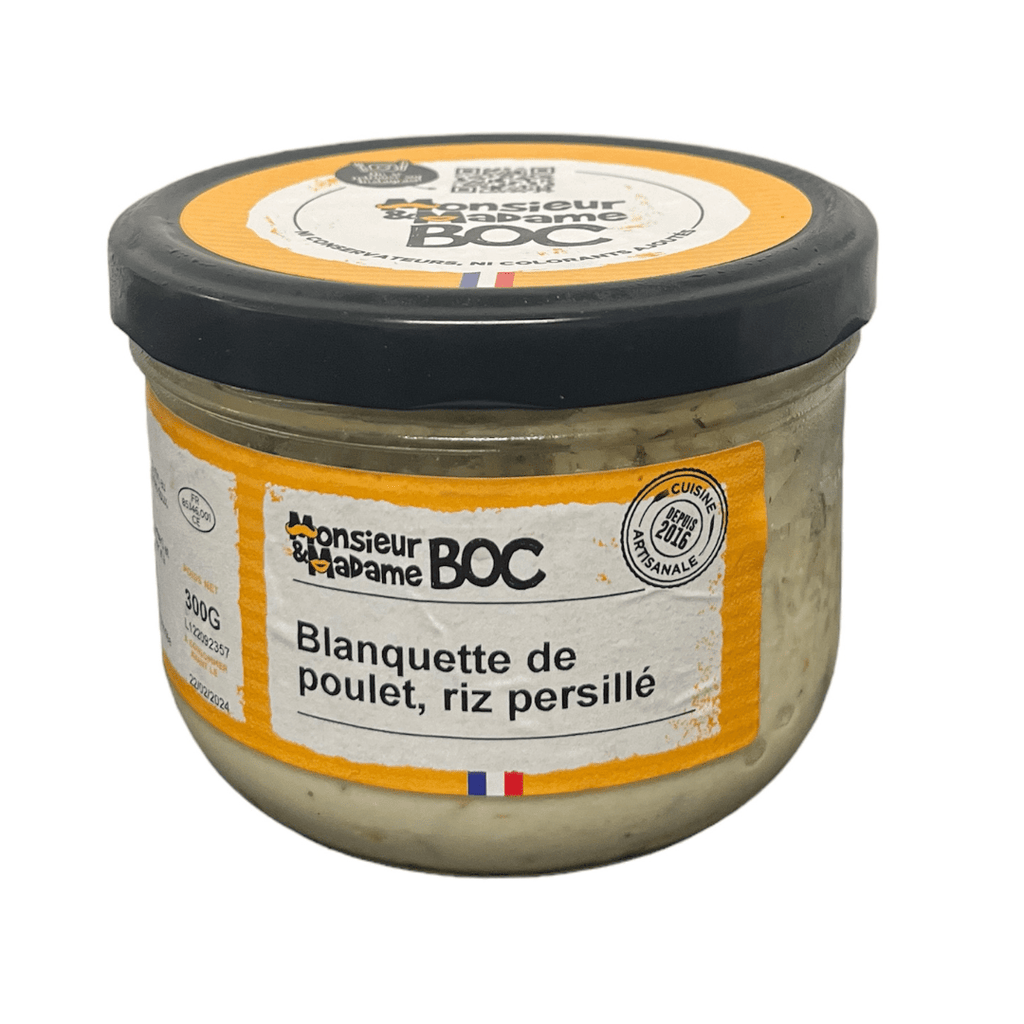 Blanquette de Poulet, Riz persillé - 300g La Centrale du Bocal vrac-zero-dechet-ecolo-balma-gramont