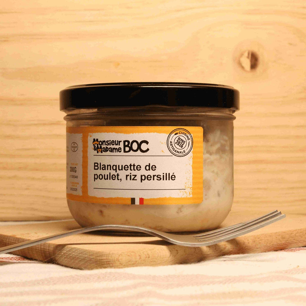 Blanquette de Poulet, Riz persillé - 300g La Centrale du Bocal vrac-zero-dechet-ecolo-balma-gramont