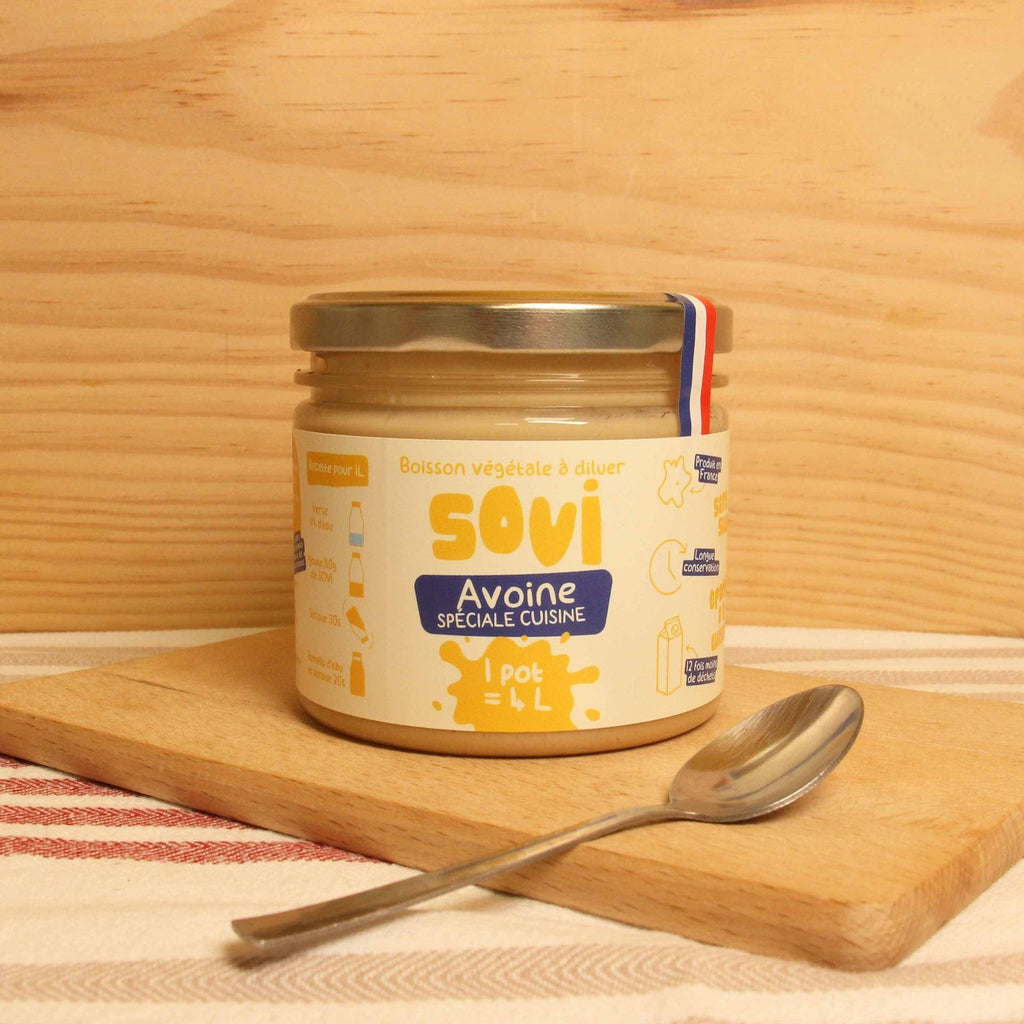 Boisson végétale avoine cuisine BIO - 1 pot de 320g = 4L Sovi vrac-zero-dechet-ecolo-balma-gramont
