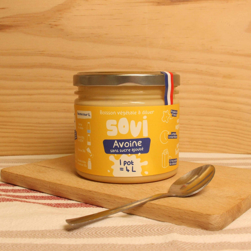 Boisson végétale avoine sans sucre BIO - 1 pot de 320g = 4L Sovi vrac-zero-dechet-ecolo-balma-gramont