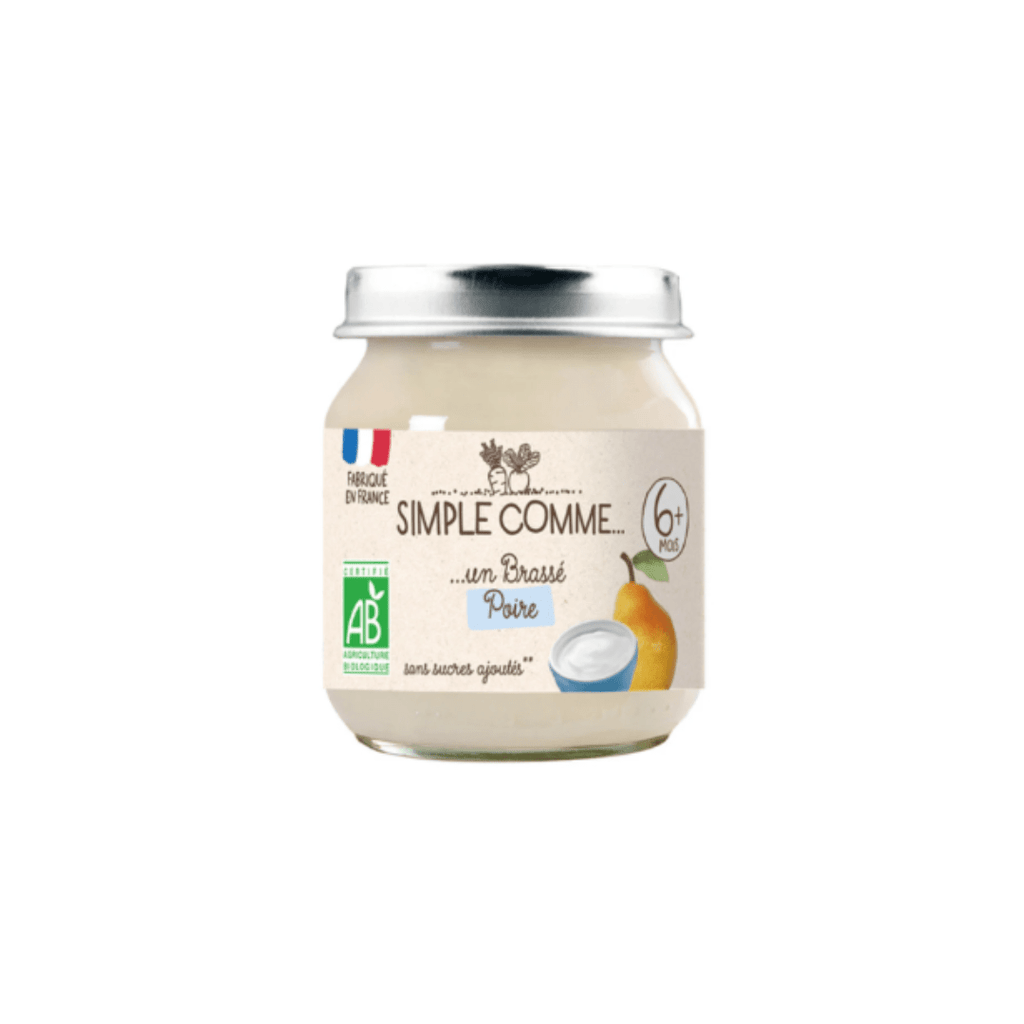 Brassé Poire BIO - dès 6 mois - 125g Simple comme vrac-zero-dechet-ecolo-balma-gramont