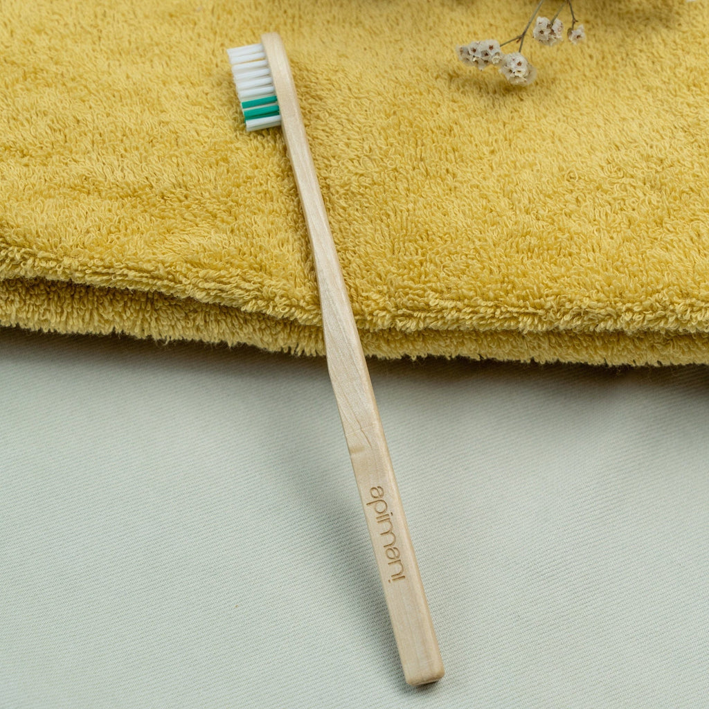 Brosse à dents en bois - Adulte - Souple Apimani vrac-zero-dechet-ecolo-balma-gramont