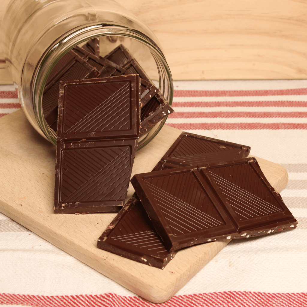 Carrés chocolat noir - Eclats d'amandes - 200g Maison Schaal vrac-zero-dechet-ecolo-balma-gramont