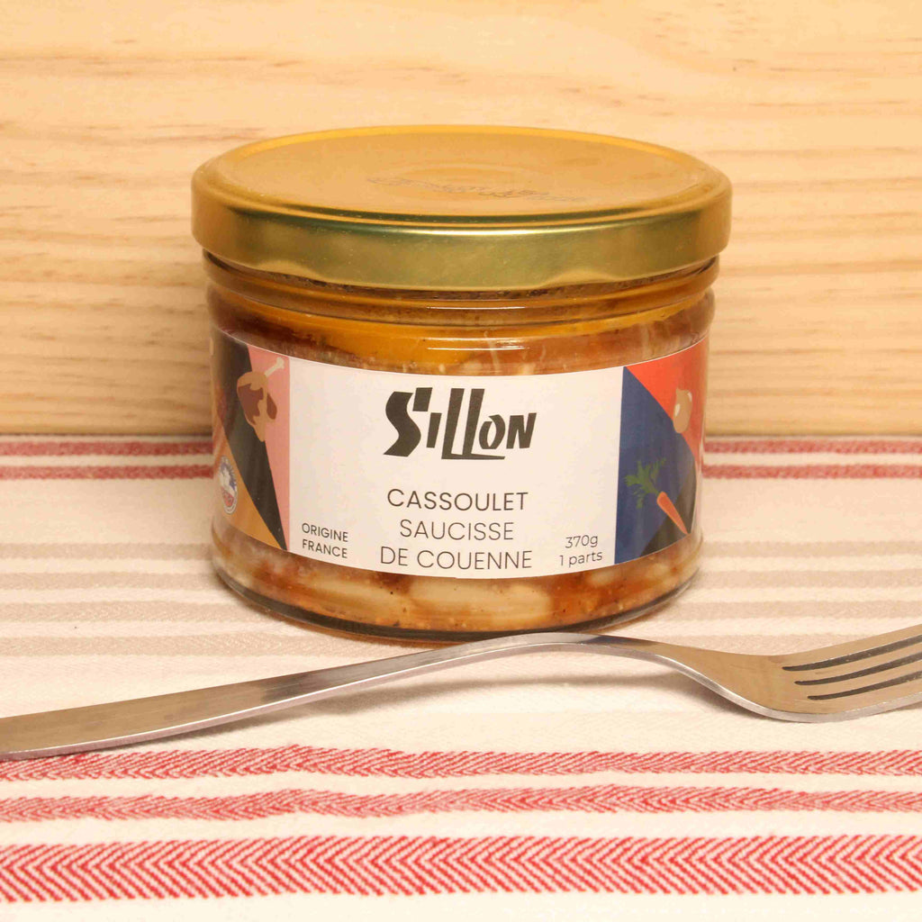 Cassoulet saucisse de couenne - 1 part - 370g Conserverie Sillon vrac-zero-dechet-ecolo-balma-gramont