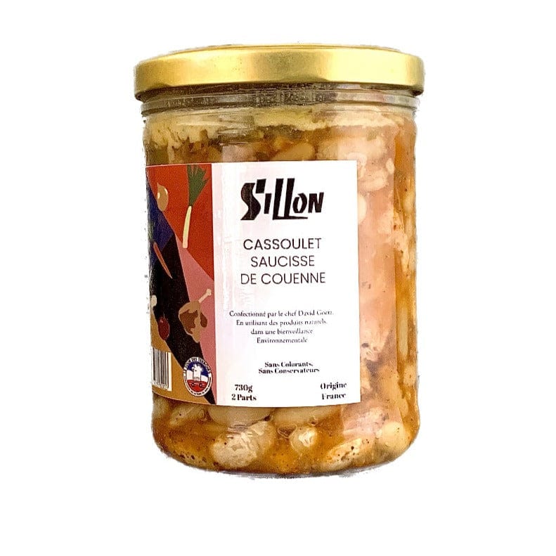 Cassoulet saucisse de couenne - 730g Conserverie Sillon vrac-zero-dechet-ecolo-balma-gramont