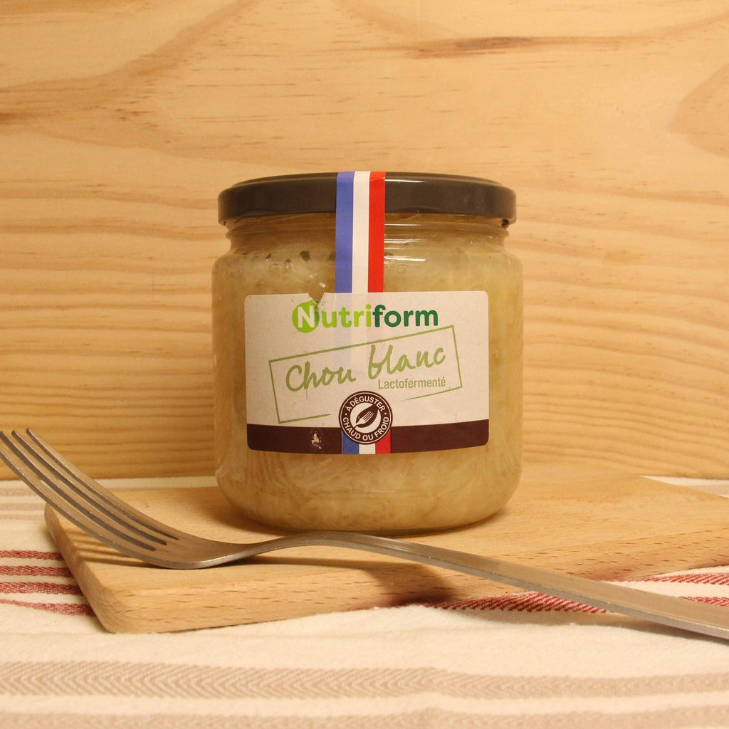 Chou blanc lacto-fermenté BIO - 340g net égoutté Nutriform vrac-zero-dechet-ecolo-balma-gramont