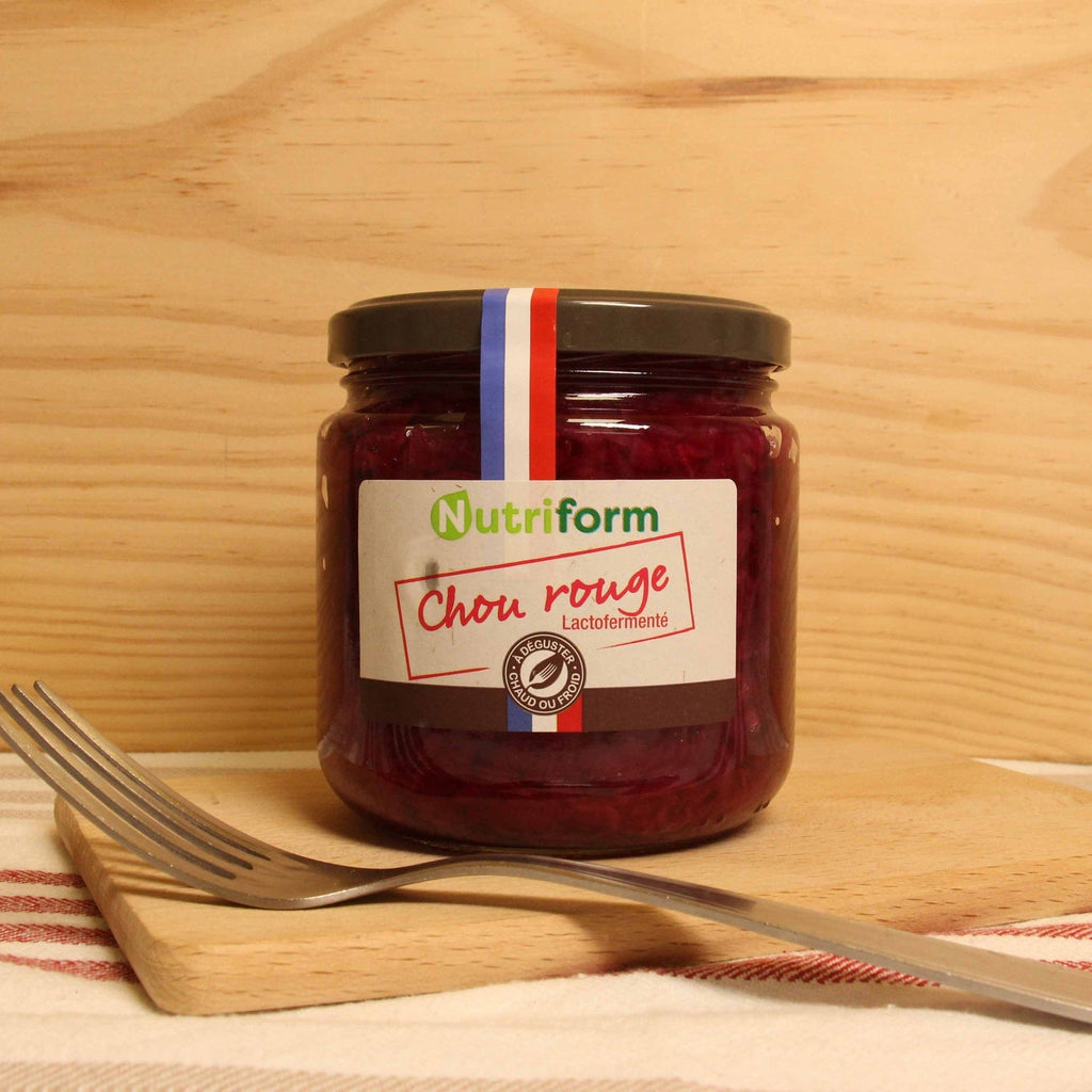 Chou rouge lacto-fermenté BIO - 300g net égoutté Nutriform vrac-zero-dechet-ecolo-balma-gramont