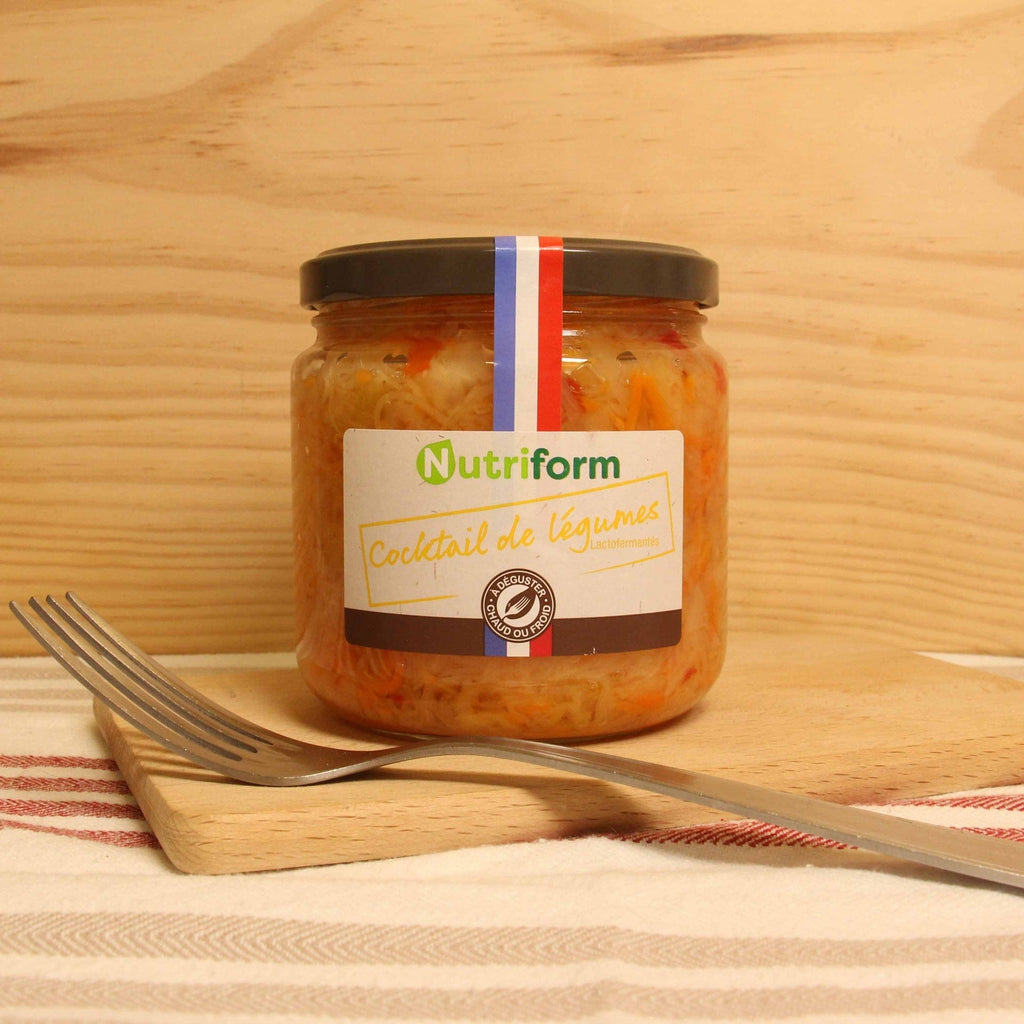 Cocktail de légumes lacto-fermentés BIO-340g net égoutté Nutriform vrac-zero-dechet-ecolo-balma-gramont