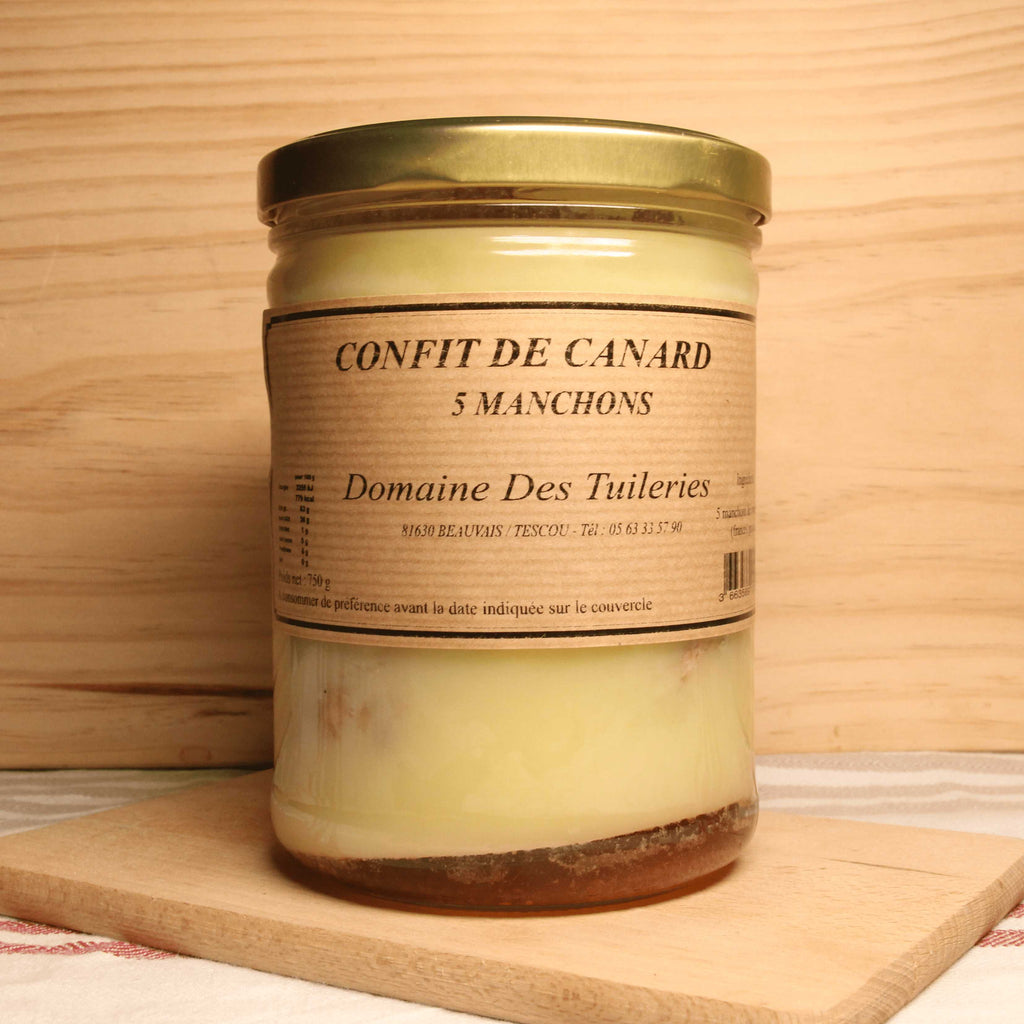 Confit 5 manchons de canard - 750g Domaine des Tuileries vrac-zero-dechet-ecolo-balma-gramont