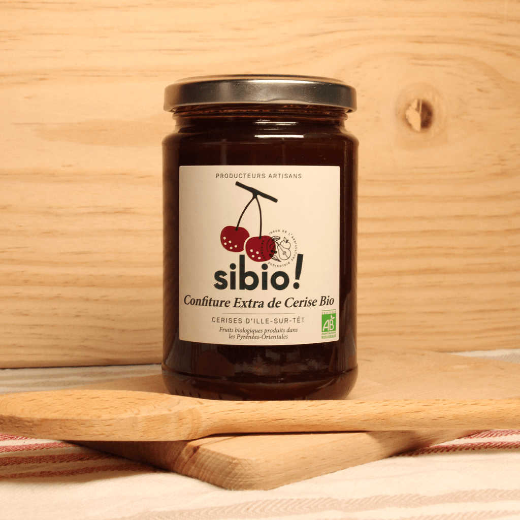 Confiture de cerise d'Ille-sur-têt BIO - 360g Sibio vrac-zero-dechet-ecolo-balma-gramont