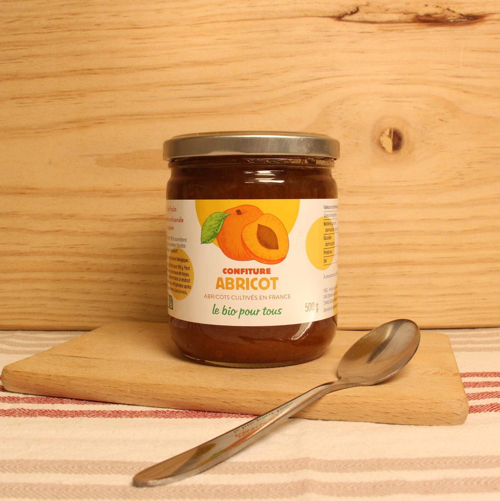 Confiture extra d'abricot BIO - 500g Le bio pour tous vrac-zero-dechet-ecolo-balma-gramont