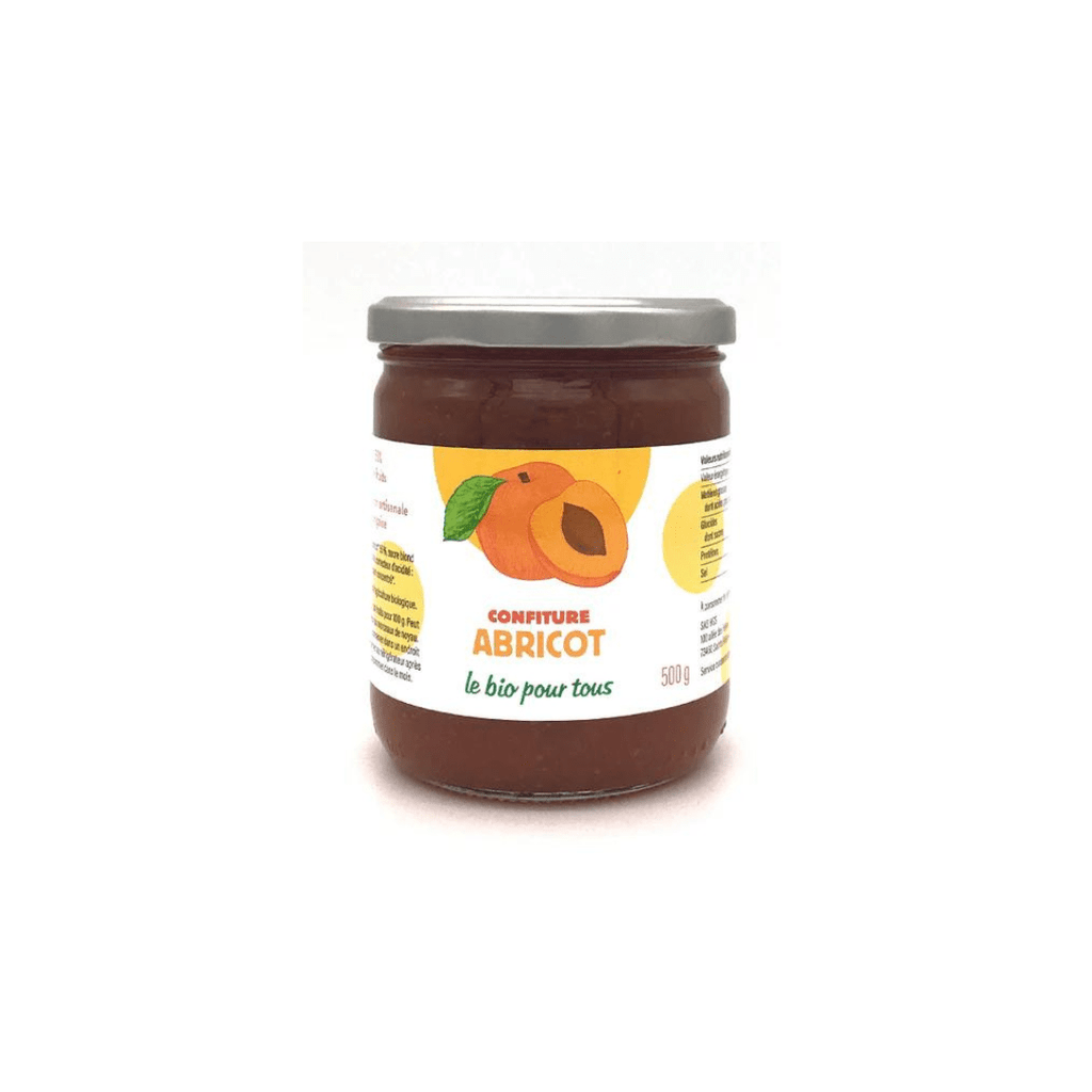 Confiture extra d'abricot BIO - 500g Le bio pour tous vrac-zero-dechet-ecolo-balma-gramont