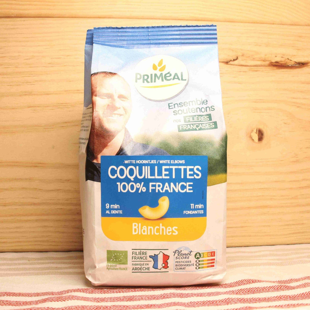 Coquillettes blanches origine France BIO - 500g Priméal vrac-zero-dechet-ecolo-balma-gramont