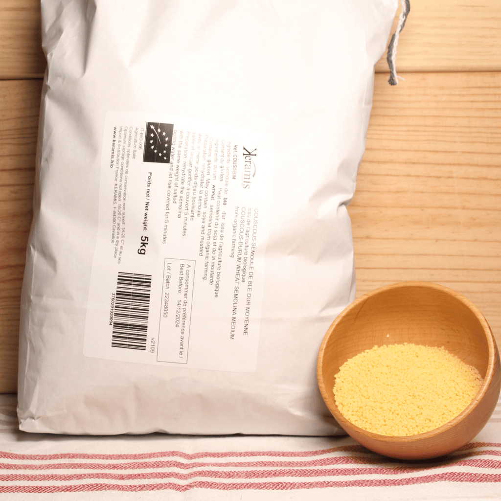 Couscous moyen blanc BIO - 5kg Les Biolonistes vrac-zero-dechet-ecolo-balma-gramont