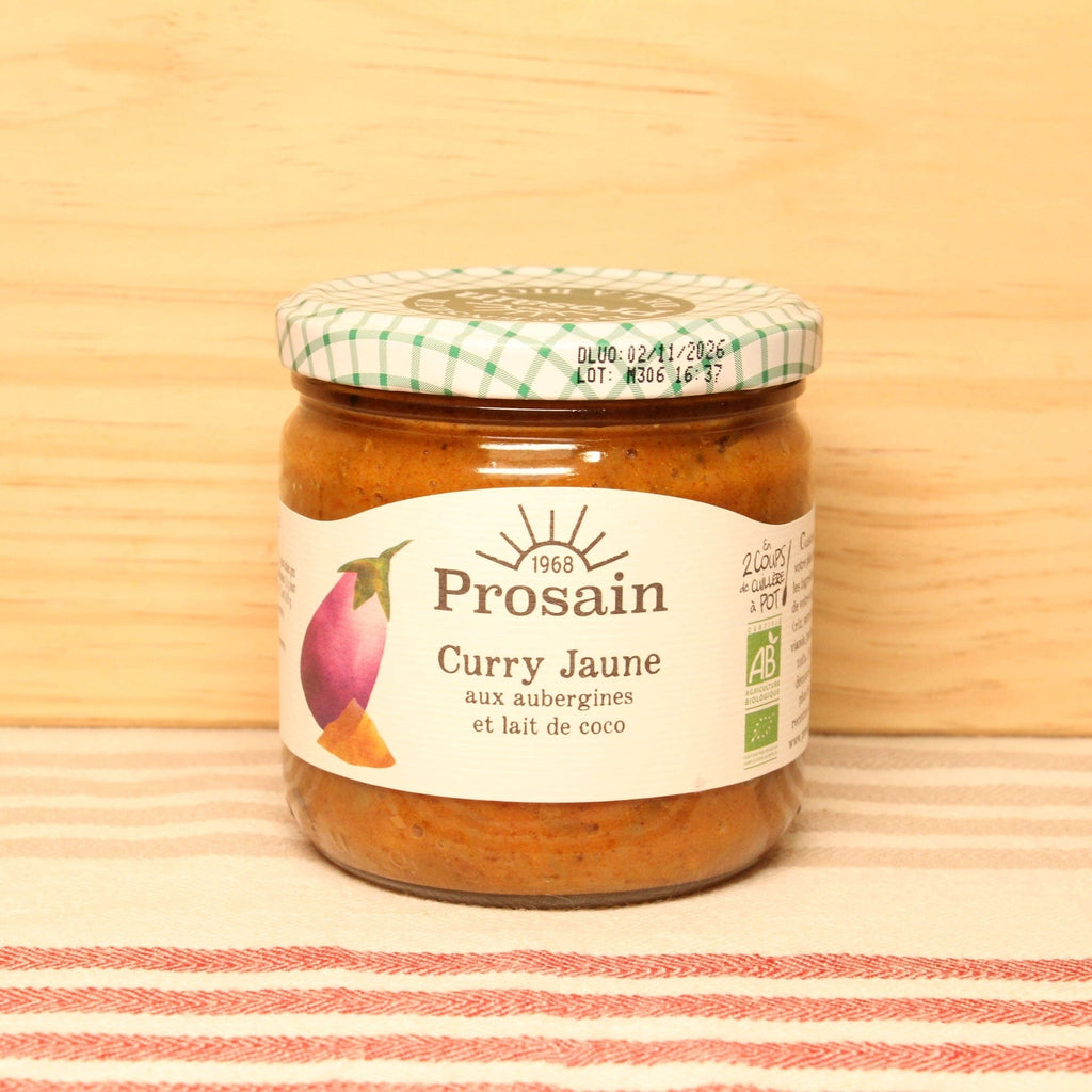 Curry jaune aux aubergines et lait de coco BIO - 345g Prosain vrac-zero-dechet-ecolo-balma-gramont