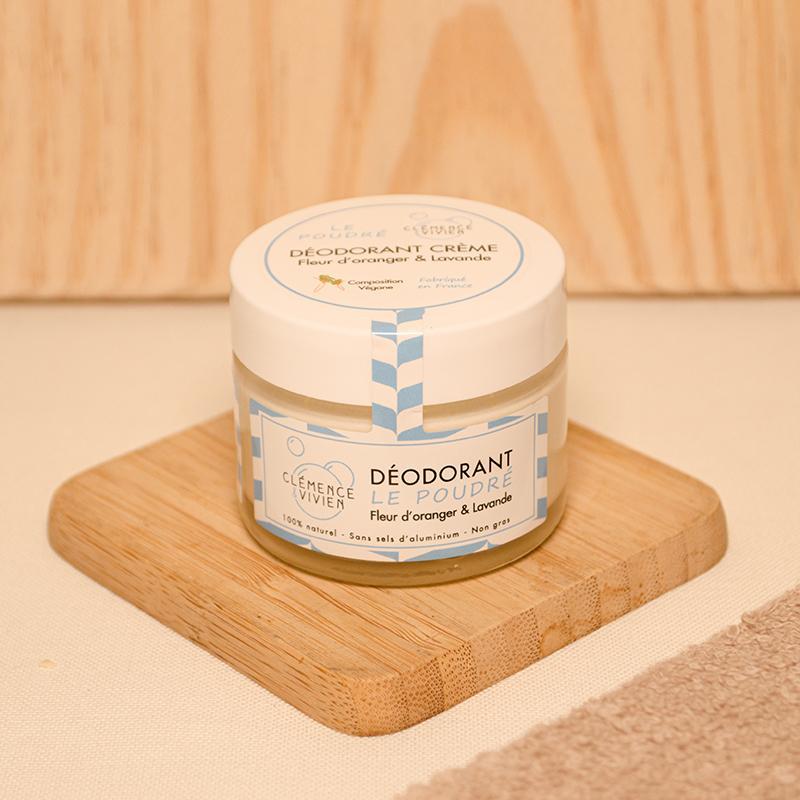 Déodorant crème Le Poudré - Fleur d'oranger et Lavande - 50g Clémence & Vivien vrac-zero-dechet-ecolo-balma-gramont