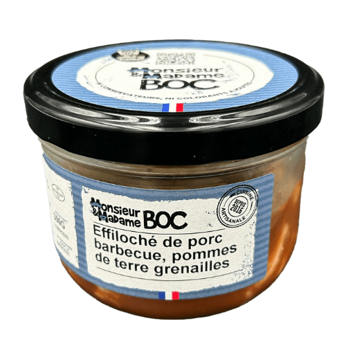 Effilochés de porc barbecue, pdt grenailles - 300g La Centrale du Bocal vrac-zero-dechet-ecolo-balma-gramont