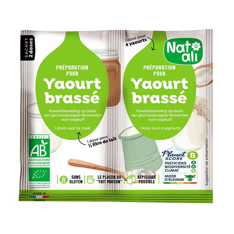 Ferment Yaourt brassé BIO - sachet 2x6g Natali vrac-zero-dechet-ecolo-balma-gramont