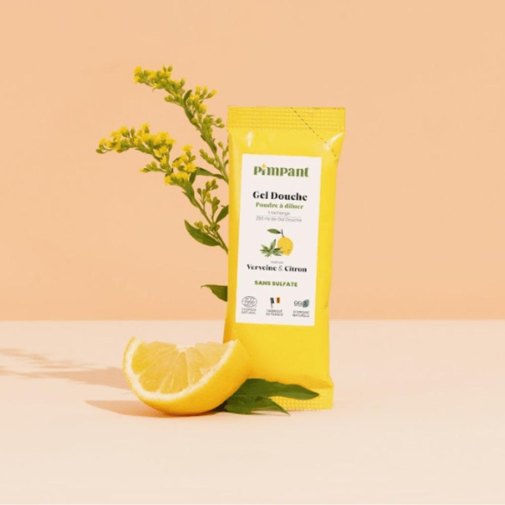 Gel Douche Verveine Citron recharge - Poudre à diluer - 25g Pimpant vrac-zero-dechet-ecolo-balma-gramont