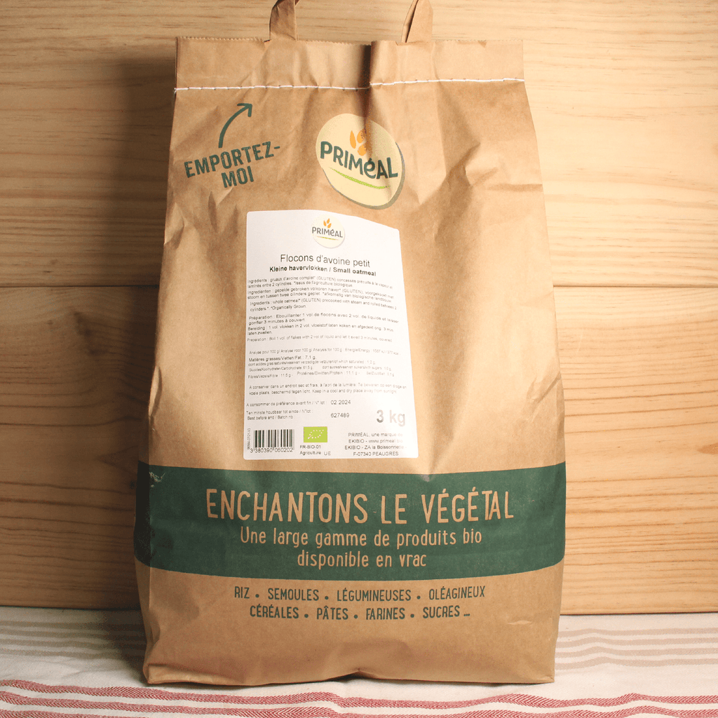 Gros flocons d'avoine BIO - 3kg - ANTIGASPI Priméal vrac-zero-dechet-ecolo-balma-gramont