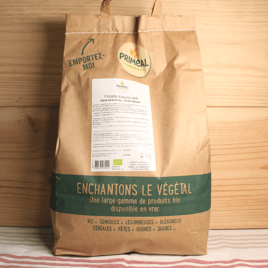Gros flocons d'avoine BIO - 3kg Priméal vrac-zero-dechet-ecolo-balma-gramont