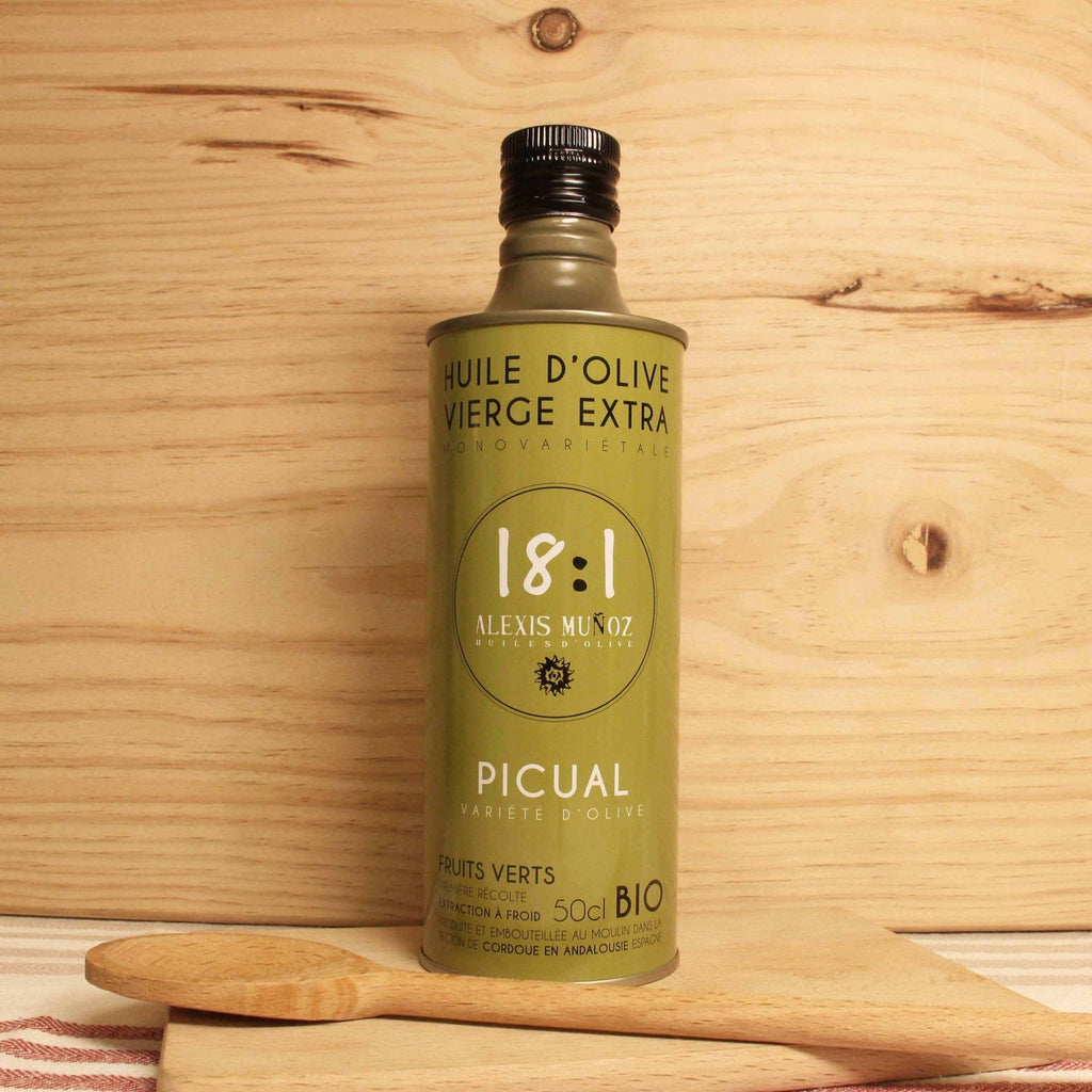 Huile d’olive extra vierge variété Picual fruit vert BIO - 50cl 18:1 - Alexis Munoz vrac-zero-dechet-ecolo-balma-gramont