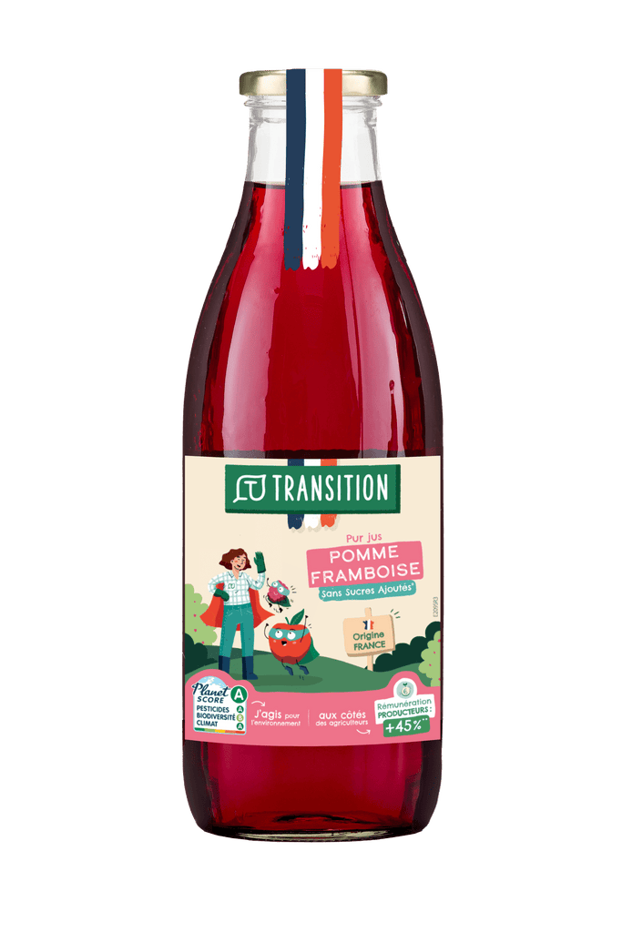 JUS DE POMME FRAMBOISE - 1L Transition vrac-zero-dechet-ecolo-balma-gramont