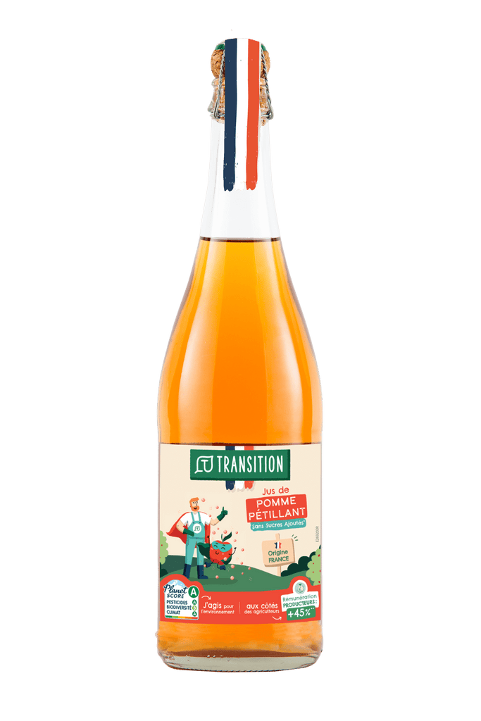 JUS DE POMME PETILLANT - 75cl Transition vrac-zero-dechet-ecolo-balma-gramont