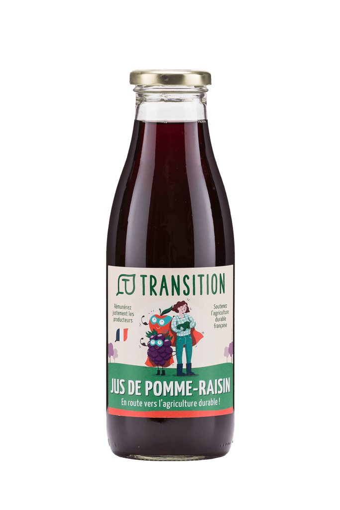 JUS DE POMME RAISIN - 75cl Transition vrac-zero-dechet-ecolo-balma-gramont