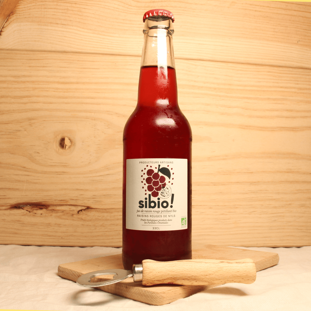 Jus de raisin rouge pétillant BIO - 33cl Sibio vrac-zero-dechet-ecolo-balma-gramont