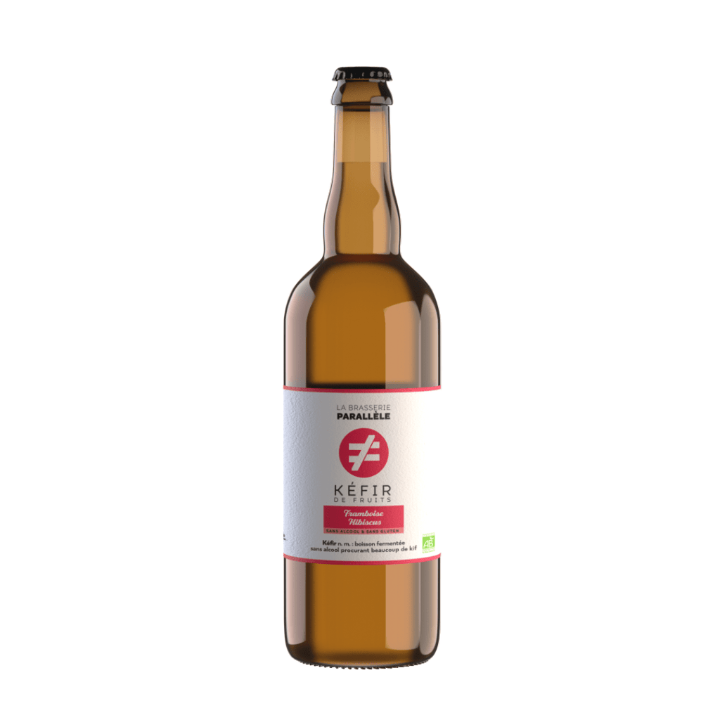 Kéfir framboise hibiscus BIO - 75cl La Brasserie Parallèle vrac-zero-dechet-ecolo-balma-gramont