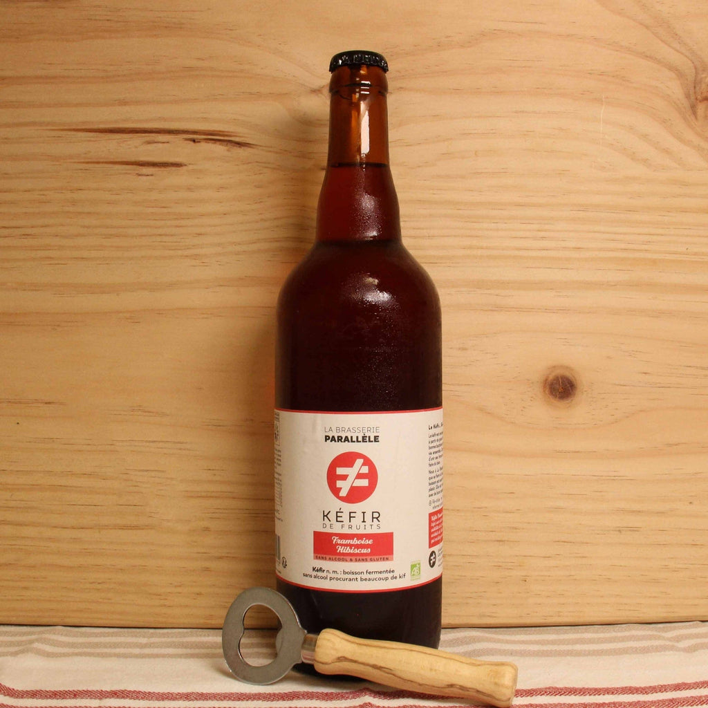 Kéfir framboise hibiscus BIO - 75cl La Brasserie Parallèle vrac-zero-dechet-ecolo-balma-gramont