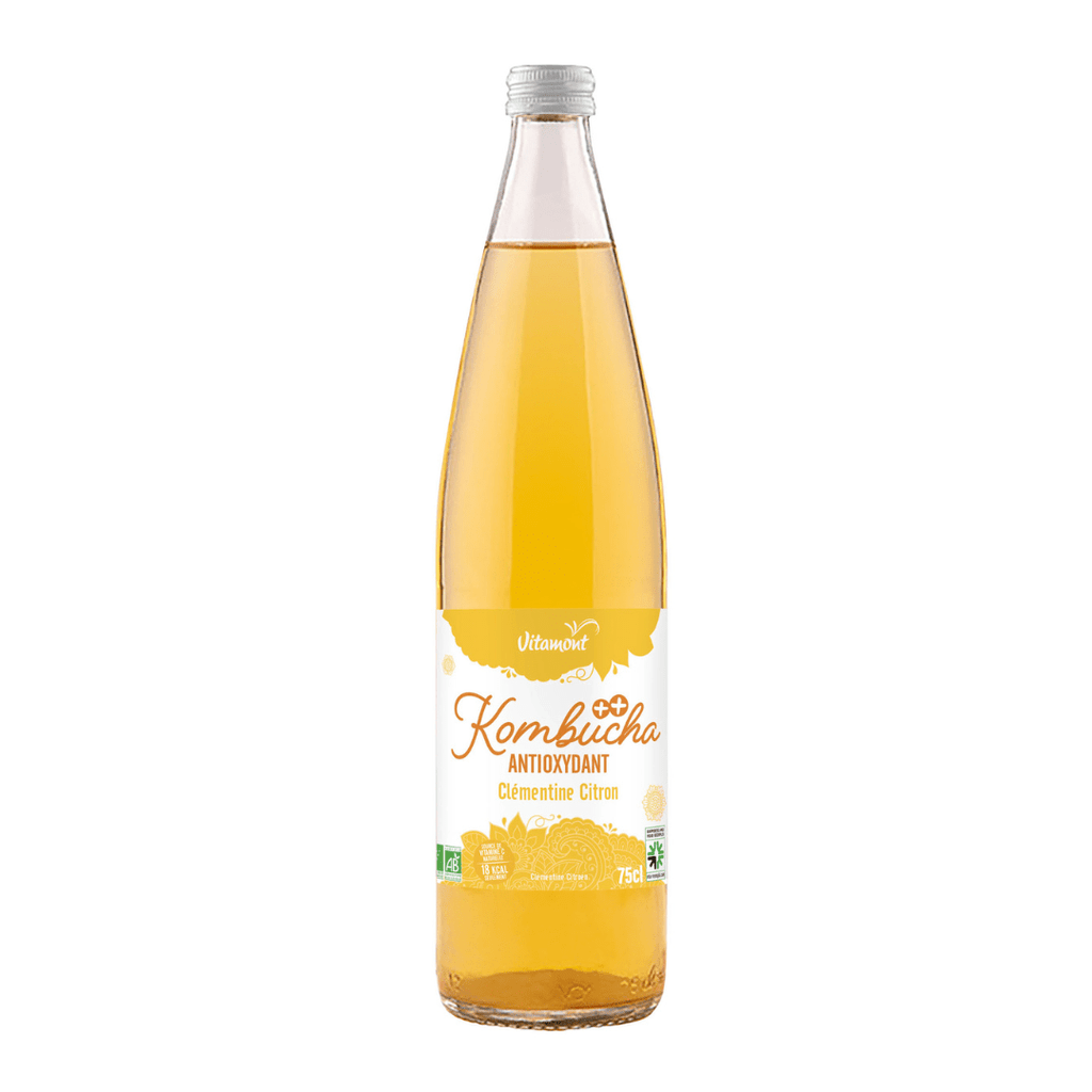 Kombucha clémentine citron BIO - ANTIOXYDANT - 75cl Vitamont vrac-zero-dechet-ecolo-balma-gramont