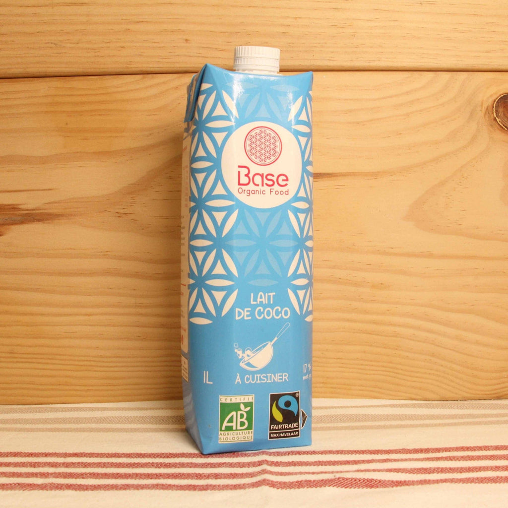 Lait de Coco 17-19% Bio & Équitable - 1L Base Organic Food vrac-zero-dechet-ecolo-balma-gramont