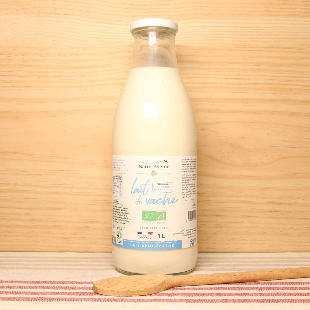 Lait demi-écrémé stérilisé BIO - 1L Natur'Avenir vrac-zero-dechet-ecolo-balma-gramont