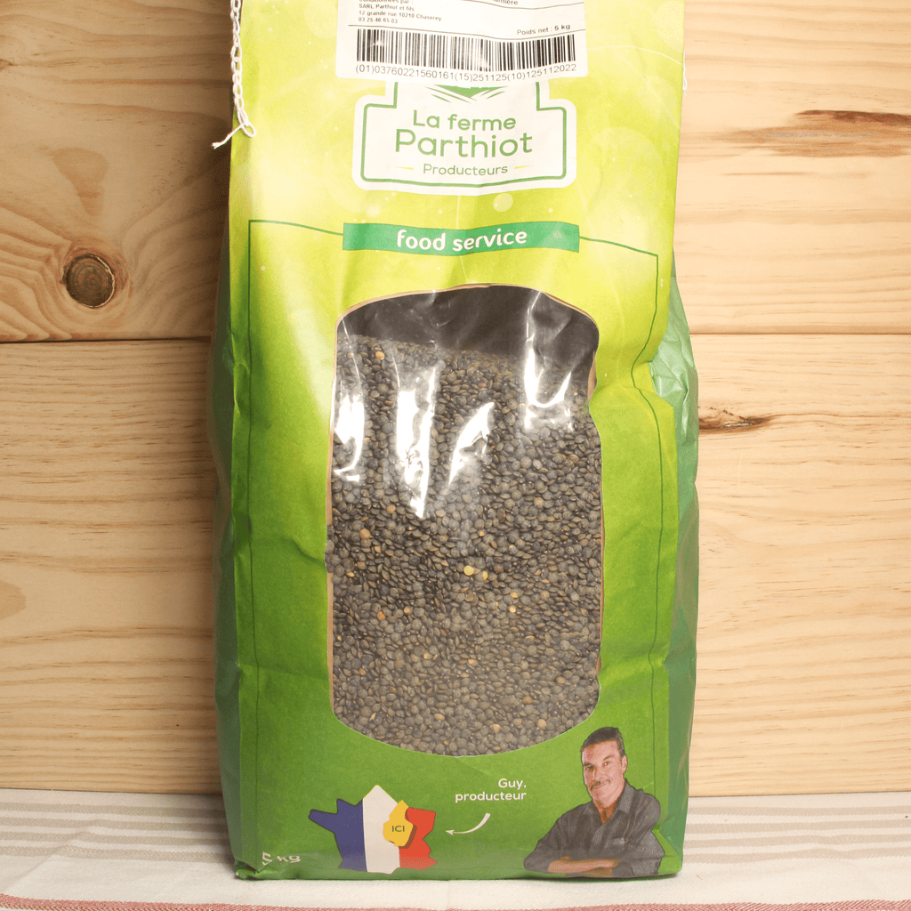 Lentilles vertes de France - 5kg La Ferme Parthiot vrac-zero-dechet-ecolo-balma-gramont