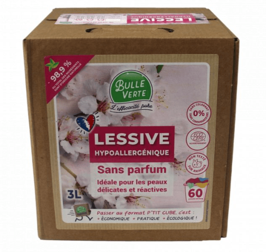 Lessive hypoallergénique écologique - BIB 3L Bulle Verte vrac-zero-dechet-ecolo-balma-gramont