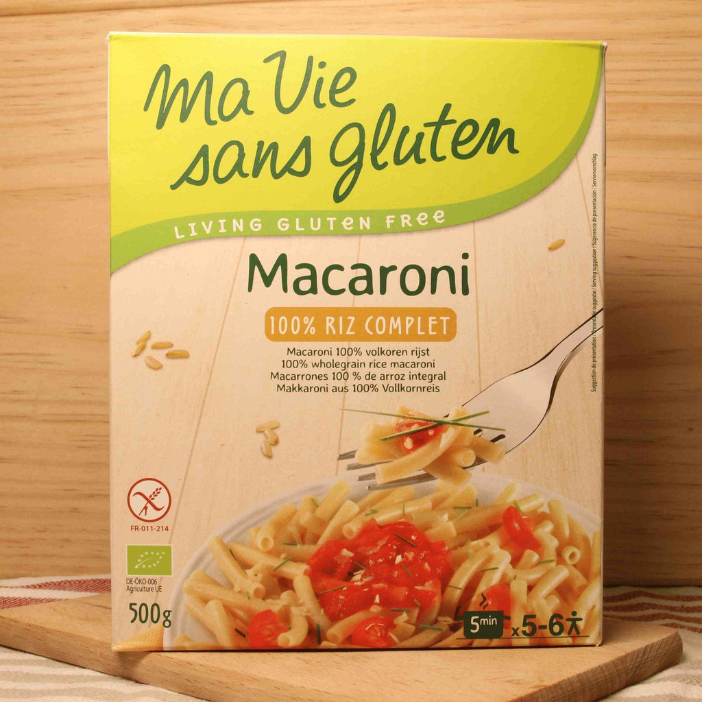 Macaroni riz complet sans gluten BIO - 500g Ma vie sans gluten vrac-zero-dechet-ecolo-balma-gramont