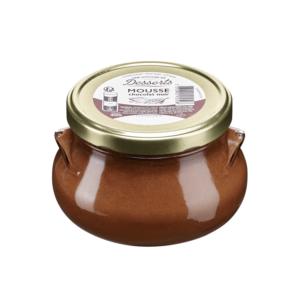 Mousse au chocolat noir - format familial - 400g Une histoire de desserts - Marie Morin vrac-zero-dechet-ecolo-balma-gramont