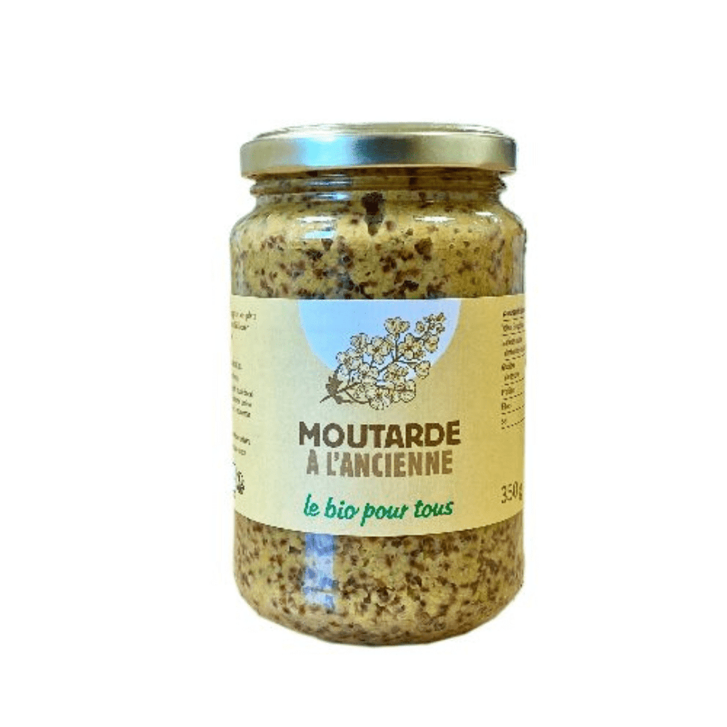Moutarde à l'ancienne France BIO - 360g Le bio pour tous vrac-zero-dechet-ecolo-balma-gramont