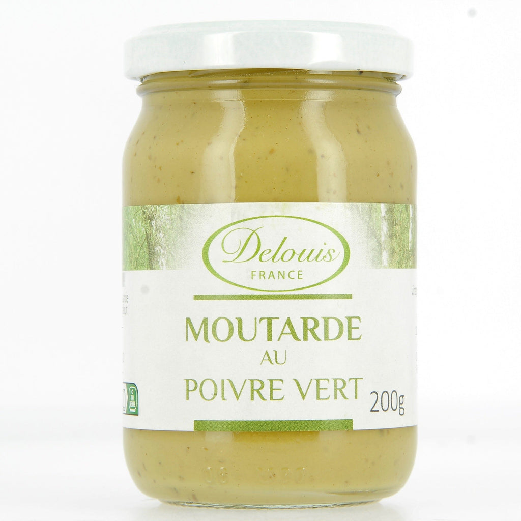 Moutarde de Dijon au poivre vert BIO - 200g - ANTIGASPI Delouis vrac-zero-dechet-ecolo-balma-gramont