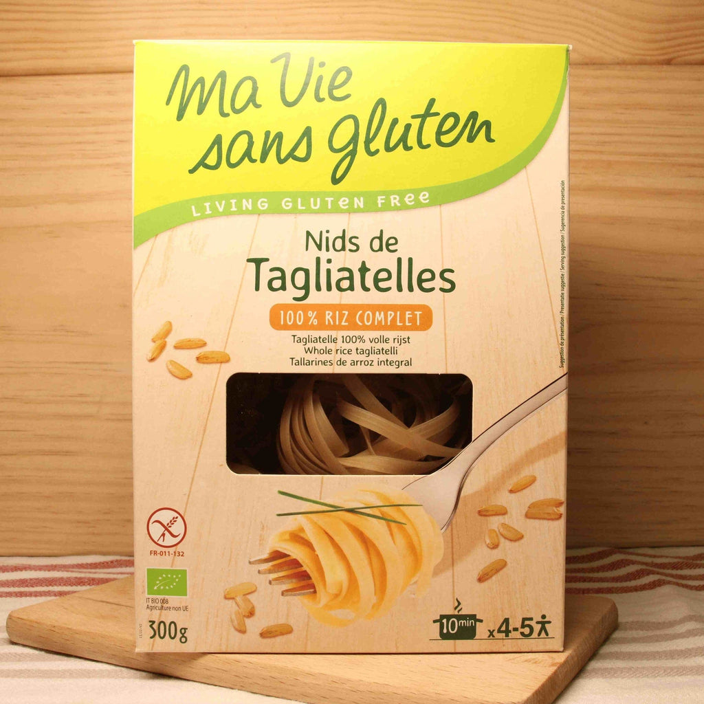 Nids de tagliatelle de riz complet sans gluten BIO - 300g Ma vie sans gluten vrac-zero-dechet-ecolo-balma-gramont