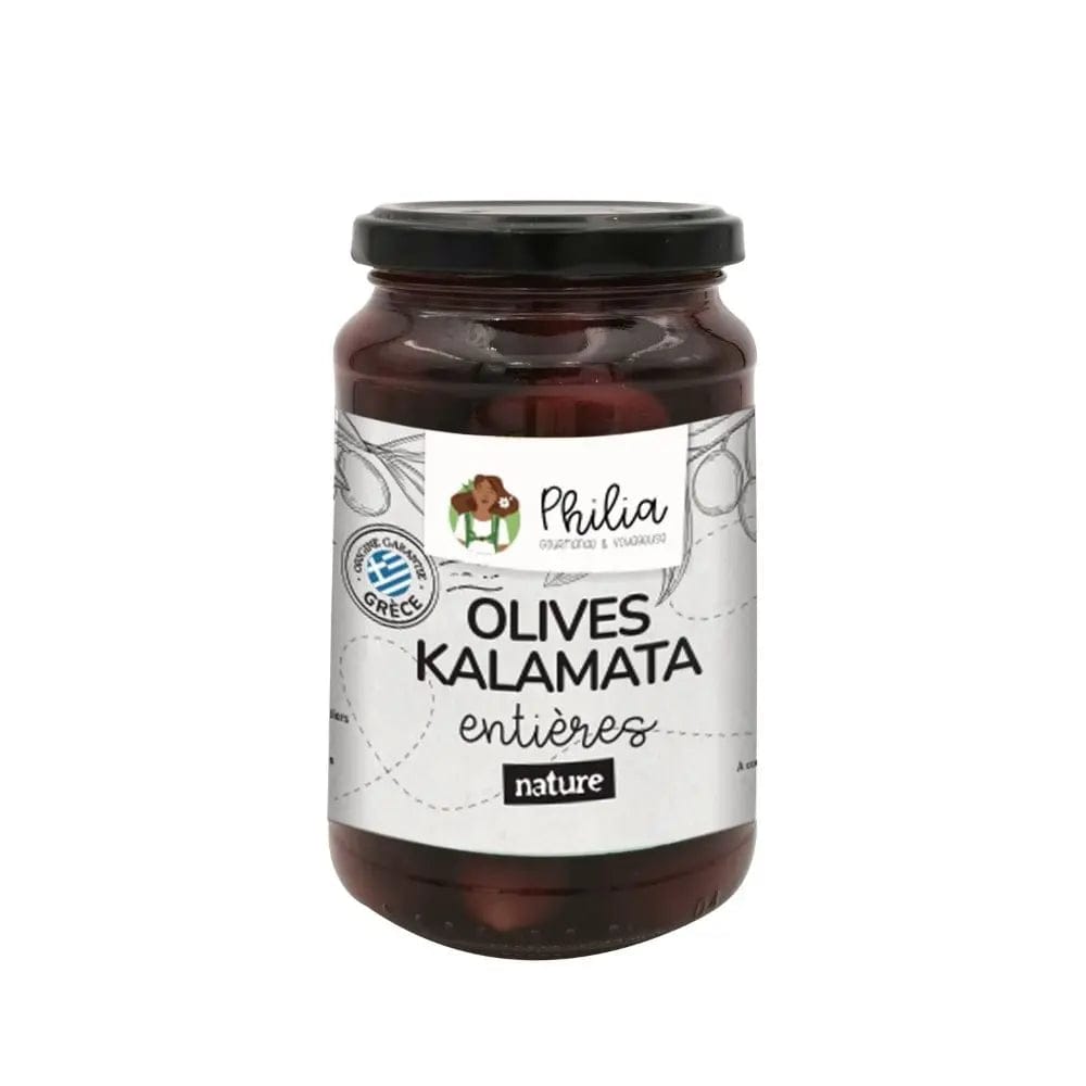 Olives noires kalamata dénoyautées BIO - 340g Philia vrac-zero-dechet-ecolo-balma-gramont
