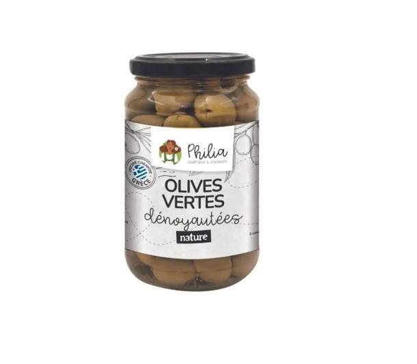 Olives vertes dénoyautées BIO - 160g net égoutté Philia vrac-zero-dechet-ecolo-balma-gramont