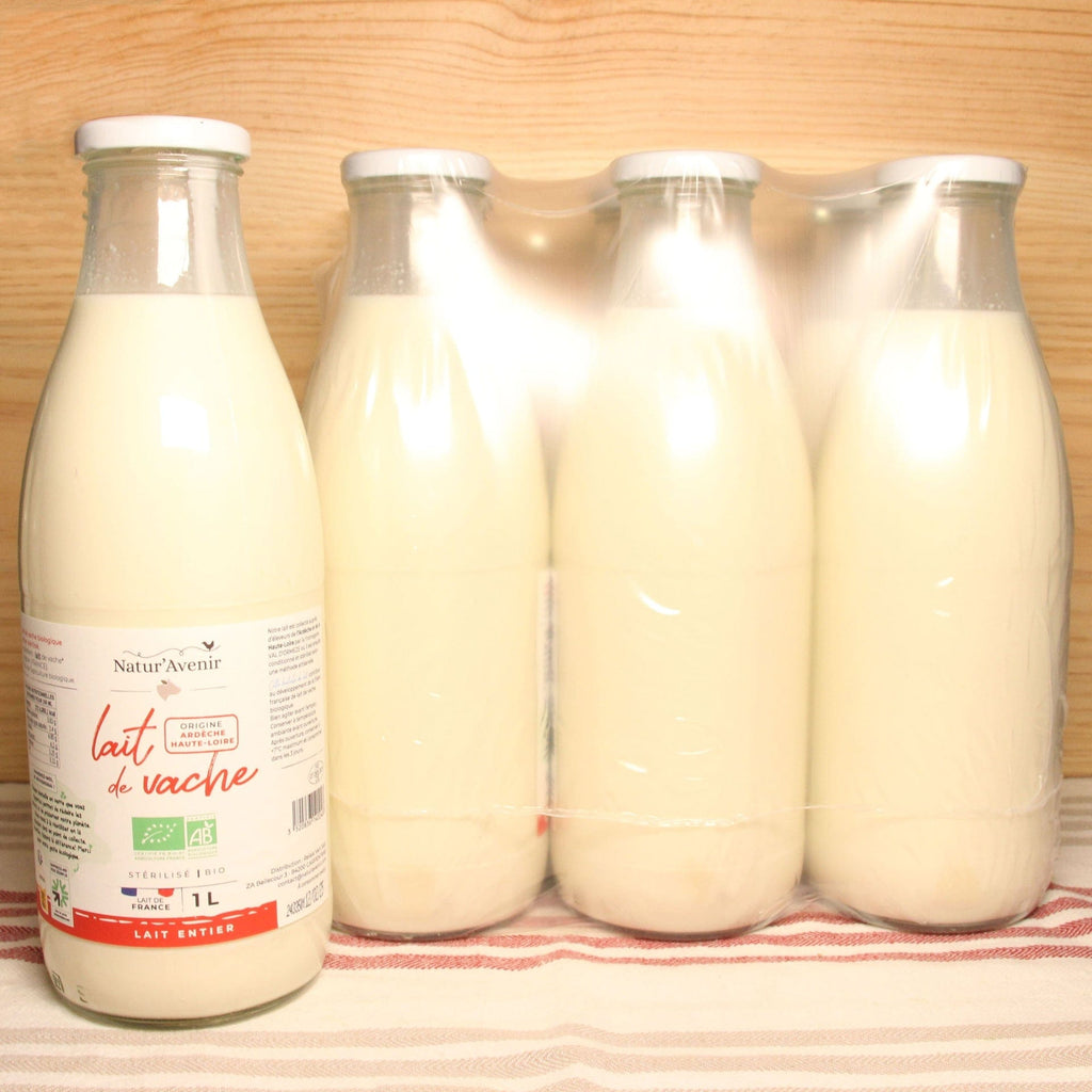 PACK DE 6 x Lait entier stérilisé BIO 1L Natur'Avenir vrac-zero-dechet-ecolo-balma-gramont