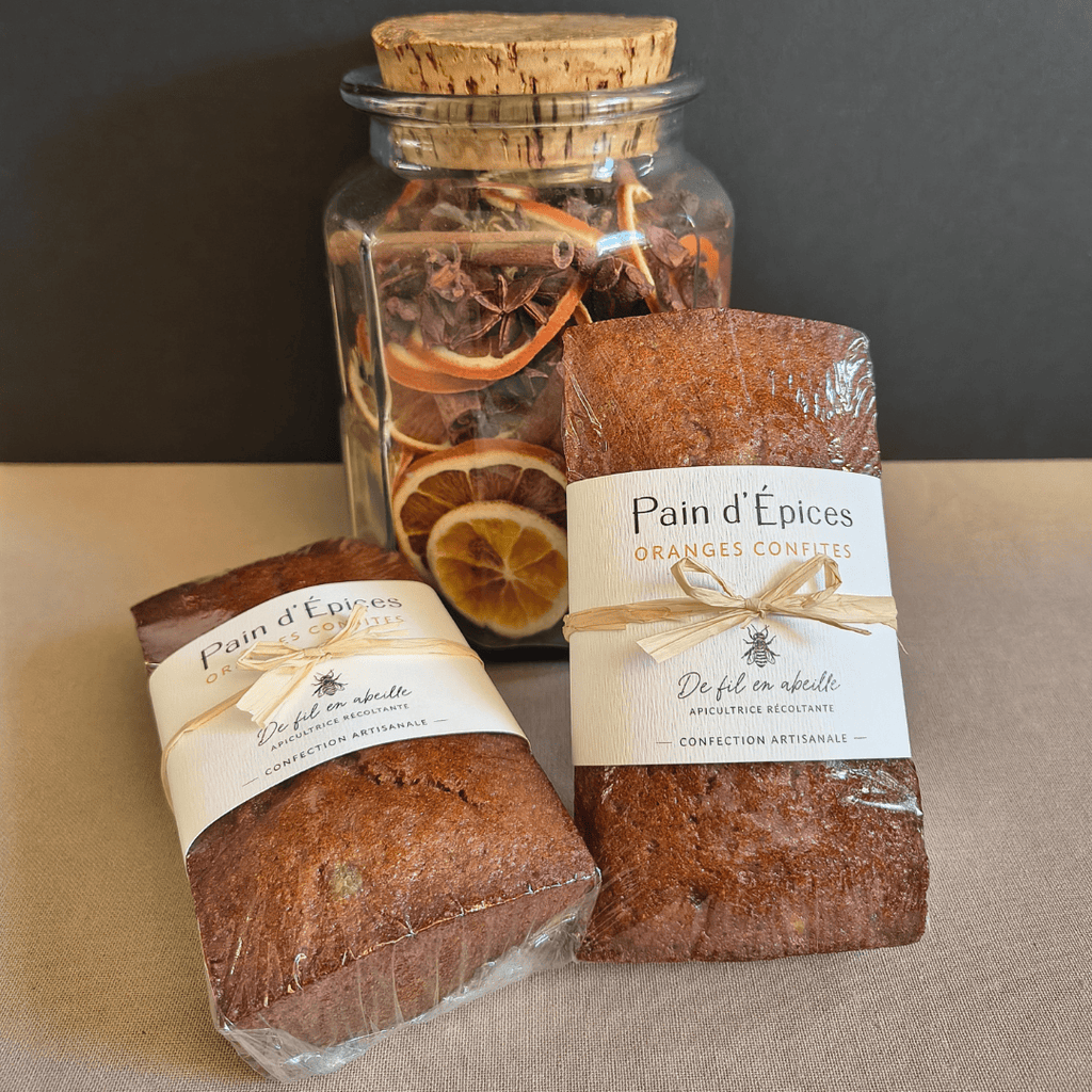 Pain d'épices aux Oranges confites - 260g De Fil en Abeille vrac-zero-dechet-ecolo-balma-gramont